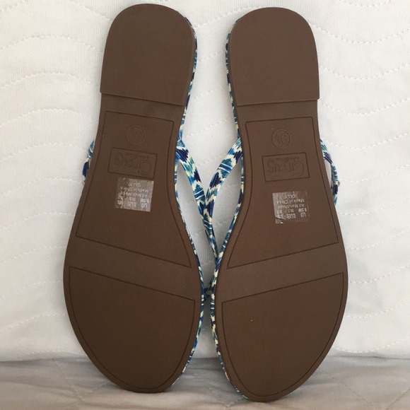 NWOT Sam Edelman Patent Leather Flip Flops Sz 9.5 - Picture 6 of 8